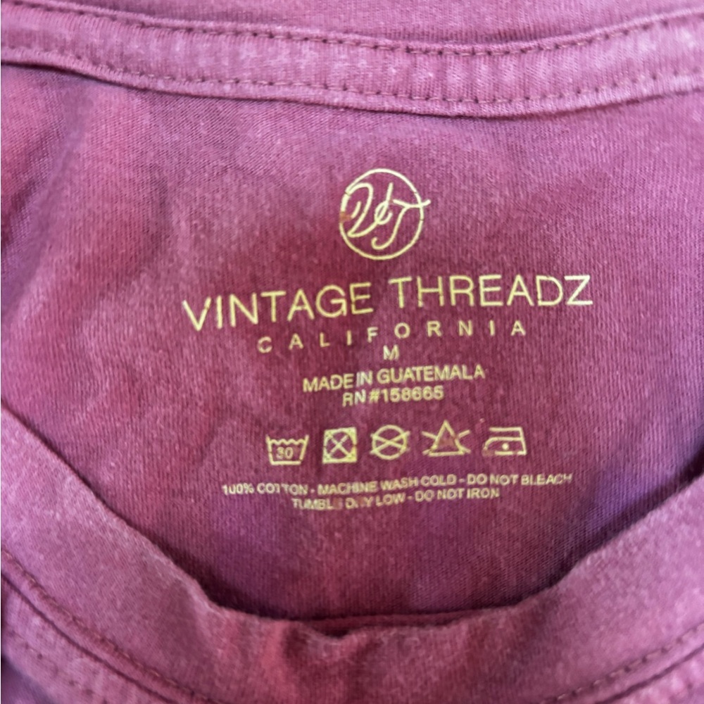 Women's Maroon Graphic Tee - Picture 3 of 3